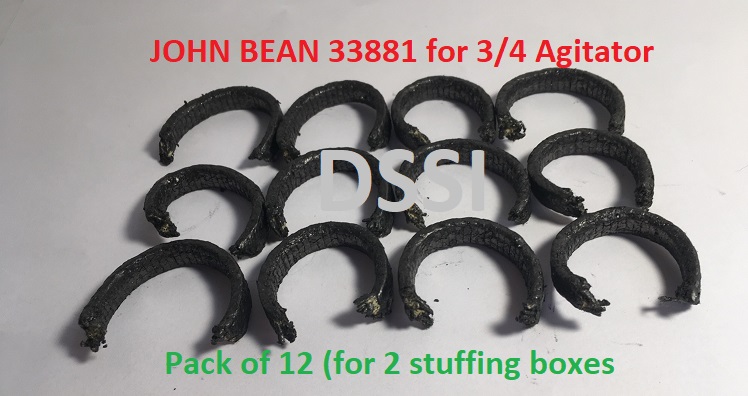 33881 - 10007   (Pack of 12 Rings ) for John Bean 3/4