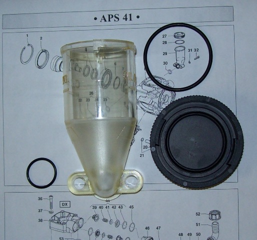 1208.0013.00  APS31,  41,  APS71  Oil Cup Kit    As Seen In...