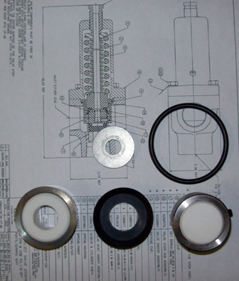P513413  REPAIR KIT   For  P513391 , P510982 Bypass Rel Valves As Seen In...
